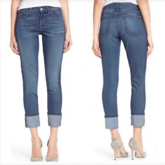 NYDJ Denim - NYDJ Lorena Stretch Boyfriend Cropped Jeans, Size 12